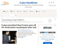 Tablet Screenshot of cubaheadlines.com